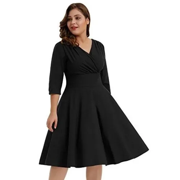 Hanna Nikole Women's Plus Size Chiffon Cape Cocktail Dress - Ruched Bodycon Pencil Dress For Weddings & Parties